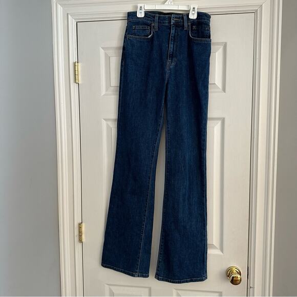 Equipment Duprey Blue Bootleg Jeans denim 70s 80s 90s Y2K Size 27 High Waist - Picture 11 of 16